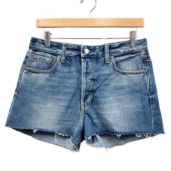 Boyish Cody High Rise Cut Off Rigid Denim Shorts size 29 - Picture 2 of 6